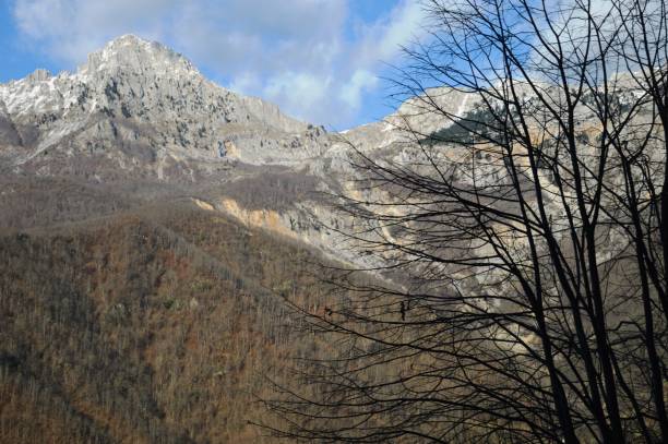 istock the tops of mountains covered with snow 1199956997
