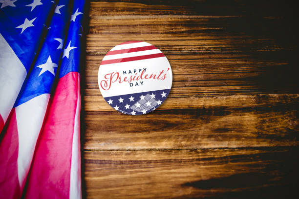istock Composite image of happy presidents day. vector typography 1199957189