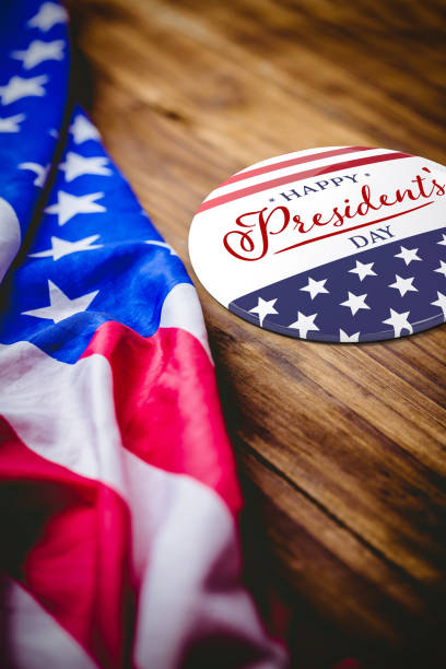 istock Composite image of happy presidents day. vector typography 1199957232