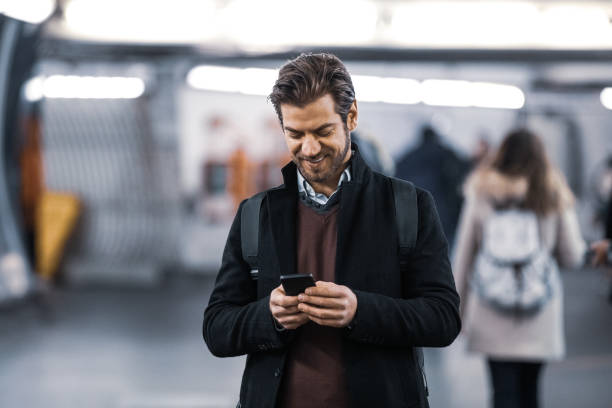 istock Man in business commuting to work in Rome 1199957819