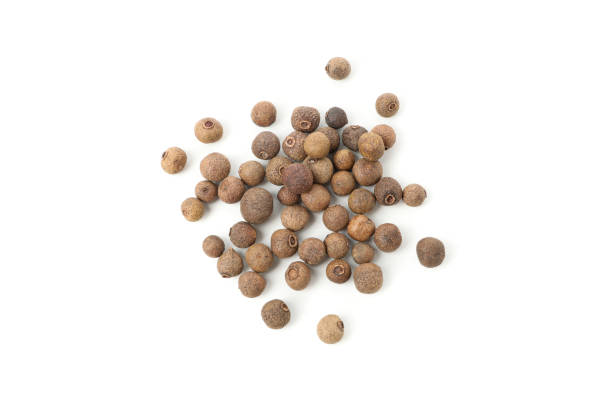 istock Peppercorns isolated on white background, top view 1199957998