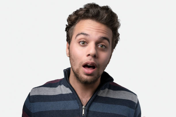 istock Portrait of shocked man 1199958234