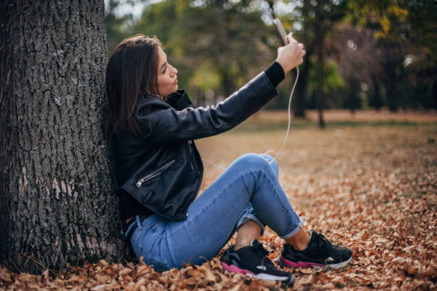 istock Selfie at the park 1199964904