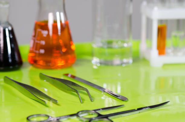 istock A desk at a chemistry lab or clinic. 1199968820