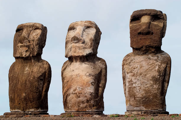 istock A group of three eroded moai on Easter Island 1199971597