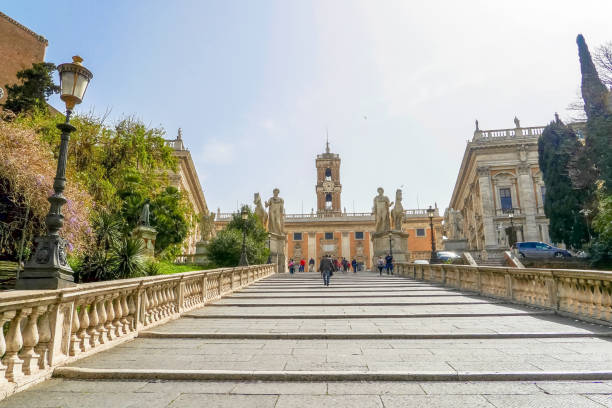 istock Stairs to Piazza del Campidoglio 1199971639