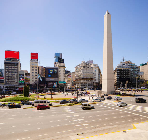 istock Buenos Aires Plaza de la Republic elevated view 1199972843