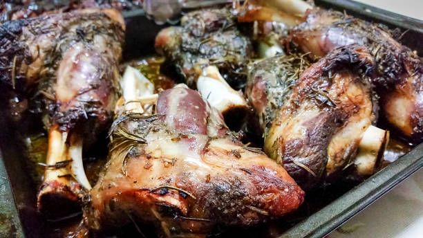 istock Freshly oven roasted lamb shanks with rosemary herb 1199974139