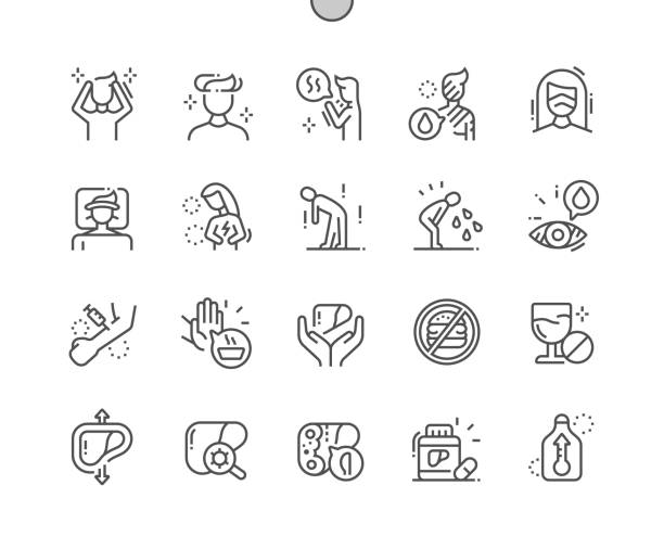 Hepatitis Well-crafted Pixel Perfect Vector Thin Line Icons 30 2x Grid for Web Graphics and Apps. Simple Minimal Pictogram Hepatitis Well-crafted Pixel Perfect Vector Thin Line Icons 30 2x Grid for Web Graphics and Apps. Simple Minimal Pictogram hepatitis stock illustrations