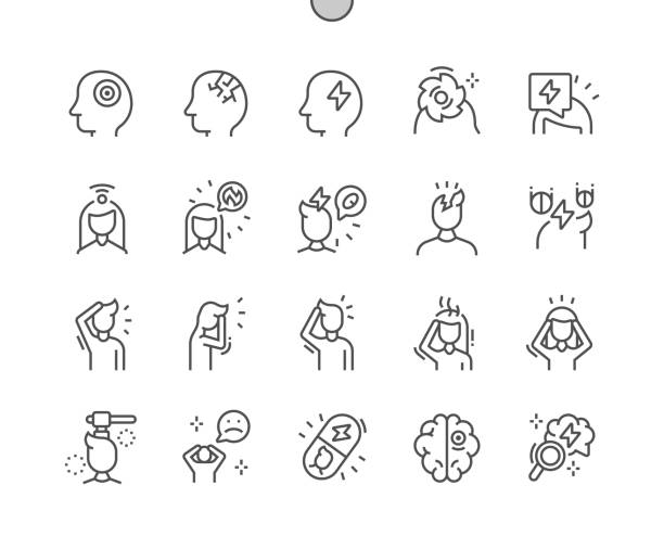 Headache Well-crafted Pixel Perfect Vector Thin Line Icons 30 2x Grid for Web Graphics and Apps. Simple Minimal Pictogram Headache Well-crafted Pixel Perfect Vector Thin Line Icons 30 2x Grid for Web Graphics and Apps. Simple Minimal Pictogram bored children stock illustrations