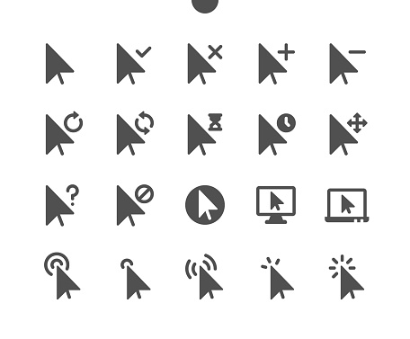 Selection & Cursors v1 UI Pixel Perfect Well-crafted Vector Solid Icons 48x48 Ready for 24x24 Grid for Web Graphics and Apps. Simple Minimal Pictogram