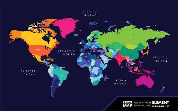 Free world map english version larger map Vector Images & Graphics ...