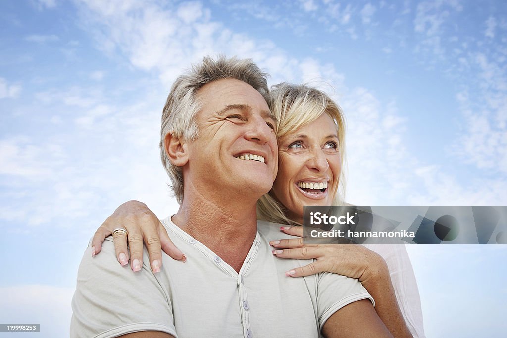Älteres Paar Lächeln - Lizenzfrei Seniorenpaar Stock-Foto