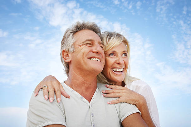 istock Mature couple smiling 119998253