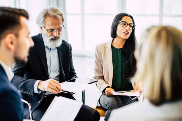 istock Business people brainstorming 1199985444