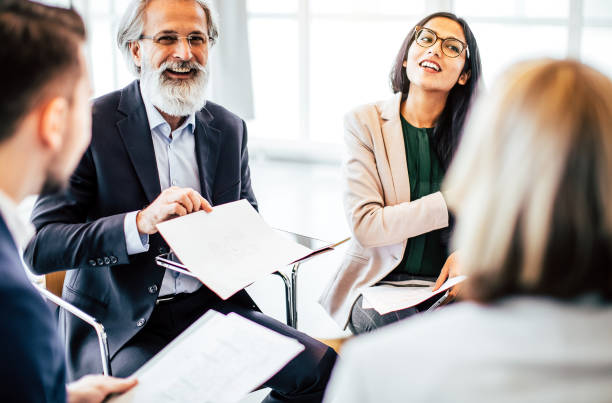 istock Business people brainstorming 1199985488