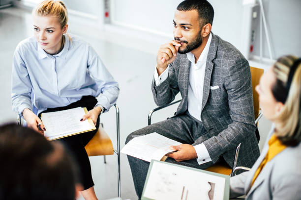 istock Business people brainstorming 1199985492