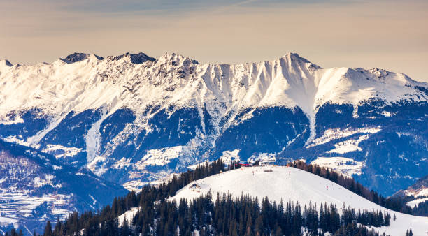istock Fantastic winter landscape and blue sky. Austria, Europe. 1199987406