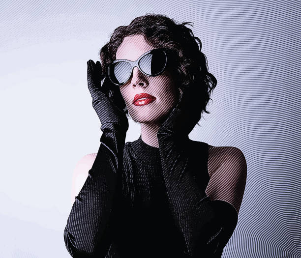 istock Nightclub Chanteuse wearing retro style fashion 1199988517