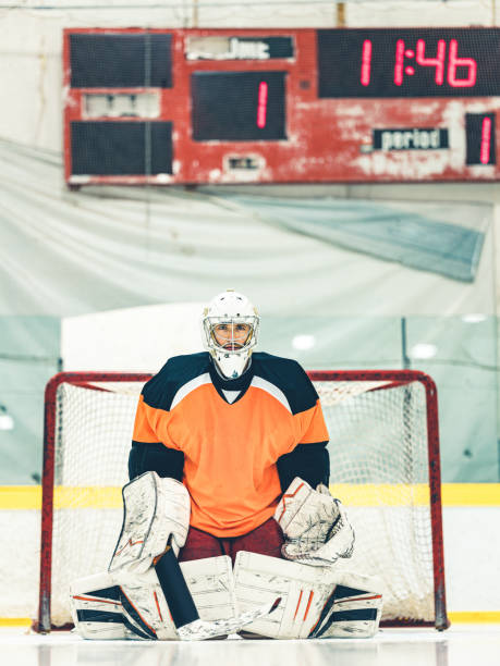 istock Pro Hockey goalie 1199988635