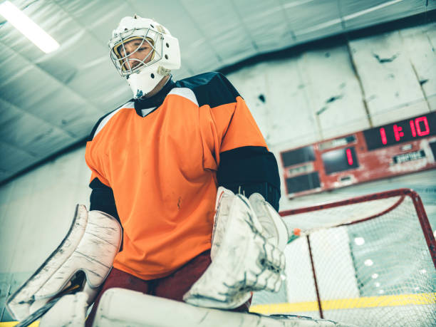 istock Pro Hockey goalie 1199988639