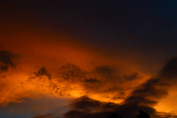 istock Beautiful sunset sky with clouds. Abstract sky. 1199993580