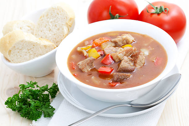 istock fresh goulash with baguette 119999507