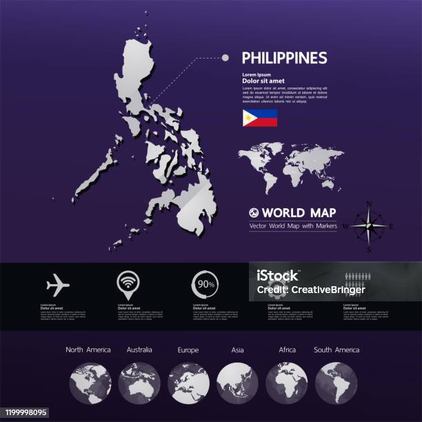 Mapa Picture Philippines Map Graphic Element Vector Illustration Stock Illustration ...