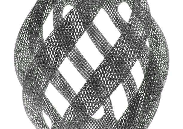 many ropes and one big knot black and white abstract background isolated close up
