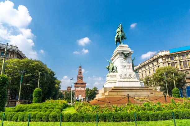 istock Monument Giuseppe Garibaldi statue, Milan, Lombardy, Italy 1200003435