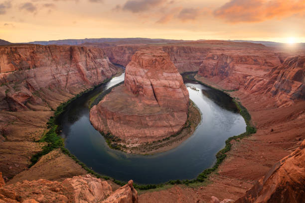 istock Famous viewpoint, Horse Shoe Bend in Page, Arizona 1200003493