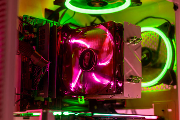 istock the new rgb color cooler ventilater installed on the cpu in gaming pc computer 1200023313