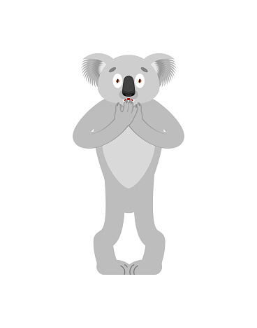 Ilustración de Koala Asustado Koala Oso Asustado Bestia Asustada  Ilustración Vectorial y más Vectores Libres de Derechos de Accidentes y  desastres - iStock