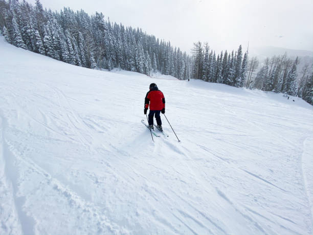 istock Kid skiing on resort Colorado USA 1200033644