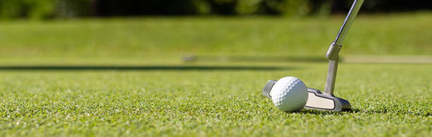 Close Up of Golf club and ball in grass. Close Up of Golf club and ball in grass. drive ball sports photos stock pictures, royalty-free photos & images