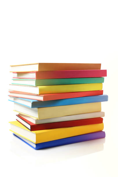 istock Stack of Colourful Books on White Background 1200034555