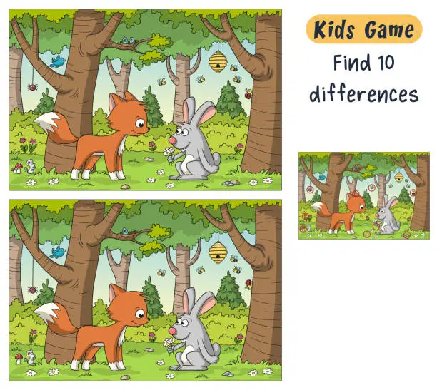 Vector illustration of Game For Kids