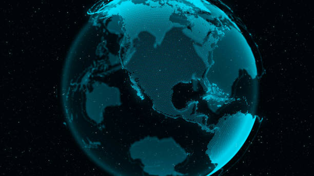 istock 3D Digital Earth shows concept of global network 1200037153