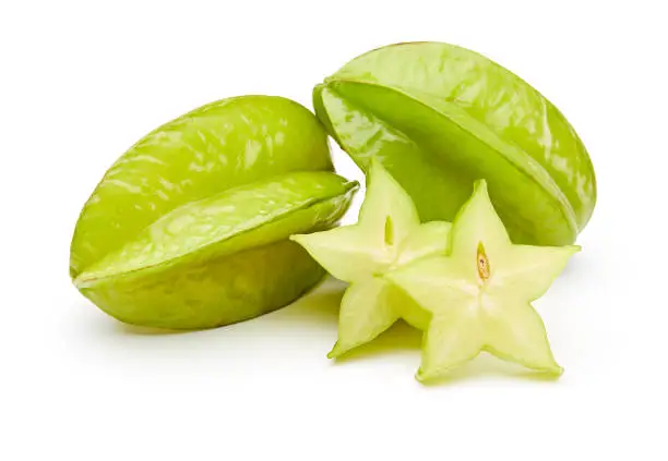 Starfruit isolated on white background