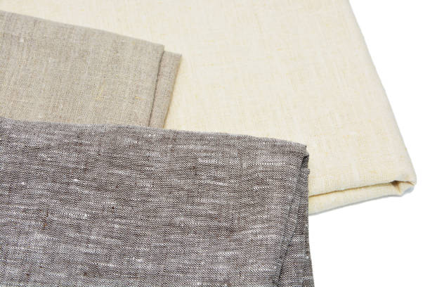istock Texture of natural linen fabric 1200043579