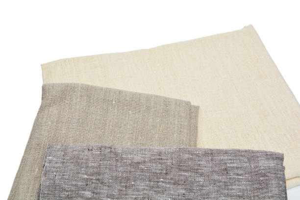 istock Texture of natural linen fabric 1200043583