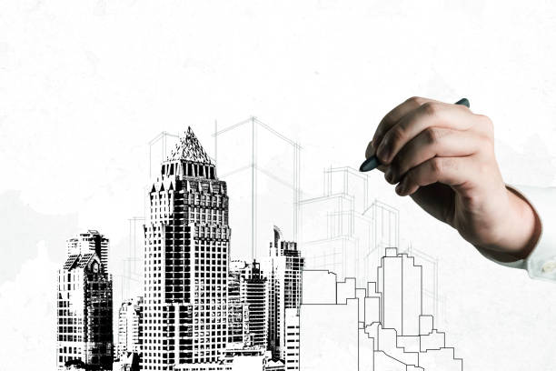 istock City civil planning and real estate development. 1200045447