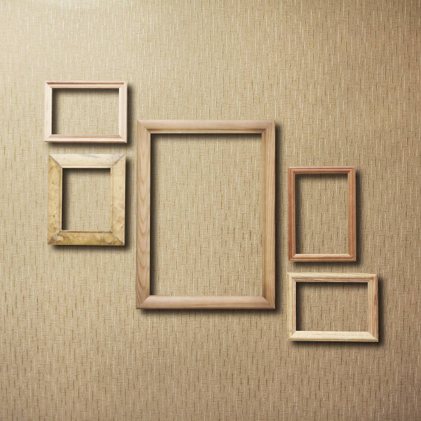 istock photo frames on retro wallpaper 1200047530