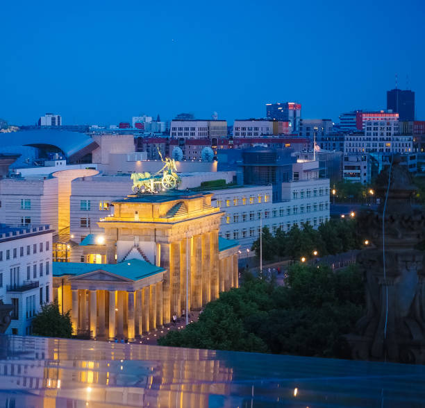 istock Brandenburg Gate in Berlin at night 1200052318