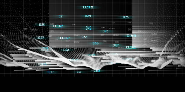 istock Abstract futuristic concept of analysis data  flow.  Quantum virtual cryptography. Business visualization of artificial intelligence. 1200053336