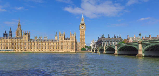 Houses of Parliament in London stock photo
