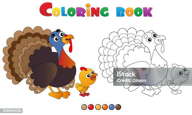 Ilustración de Coloreando El Contorno De La Página Del Pavo De Dibujos Animados Con Anidación Animales De Granja Libro Para Colorear Para Niños y más Vectores Libres de Derechos de Agricultor - Ilustración de Coloreando El Contorno De La Página Del Pavo De Dibujos Animados Con Anidación Animales De Granja Libro Para Colorear Para Niños y más Vectores Libres de Derechos de Agricultor -