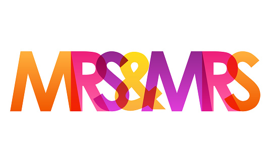 Mrs. Colorful Lettering Mrs Mrs Colorful Typography Banner Stock Illustration - Download Image ...