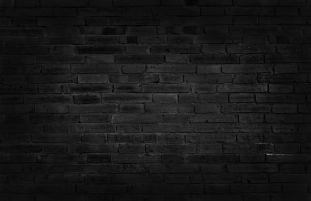 istock Dark black grunge brick wall texture background with old dirty and vintage style pattern. 1200056941