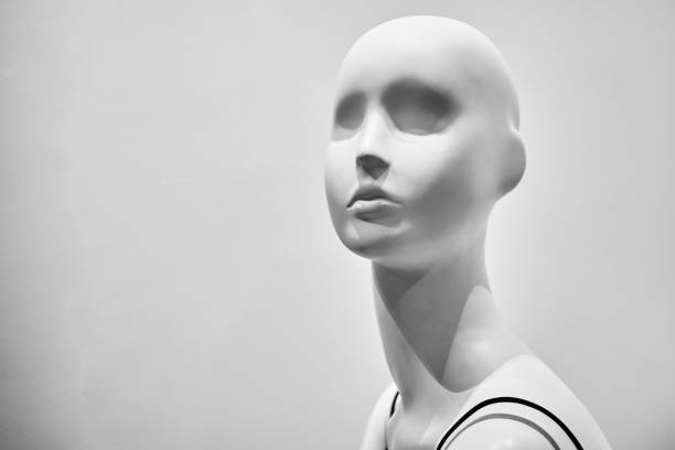 istock A female mannequin. Black and white photo. Copy space. 1200060151